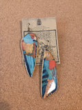 Saeide Art Craft Earrings - Large Macaw