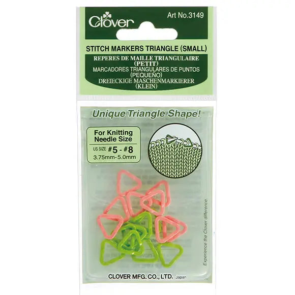 Clover Triamgle Stitch Markers - Small