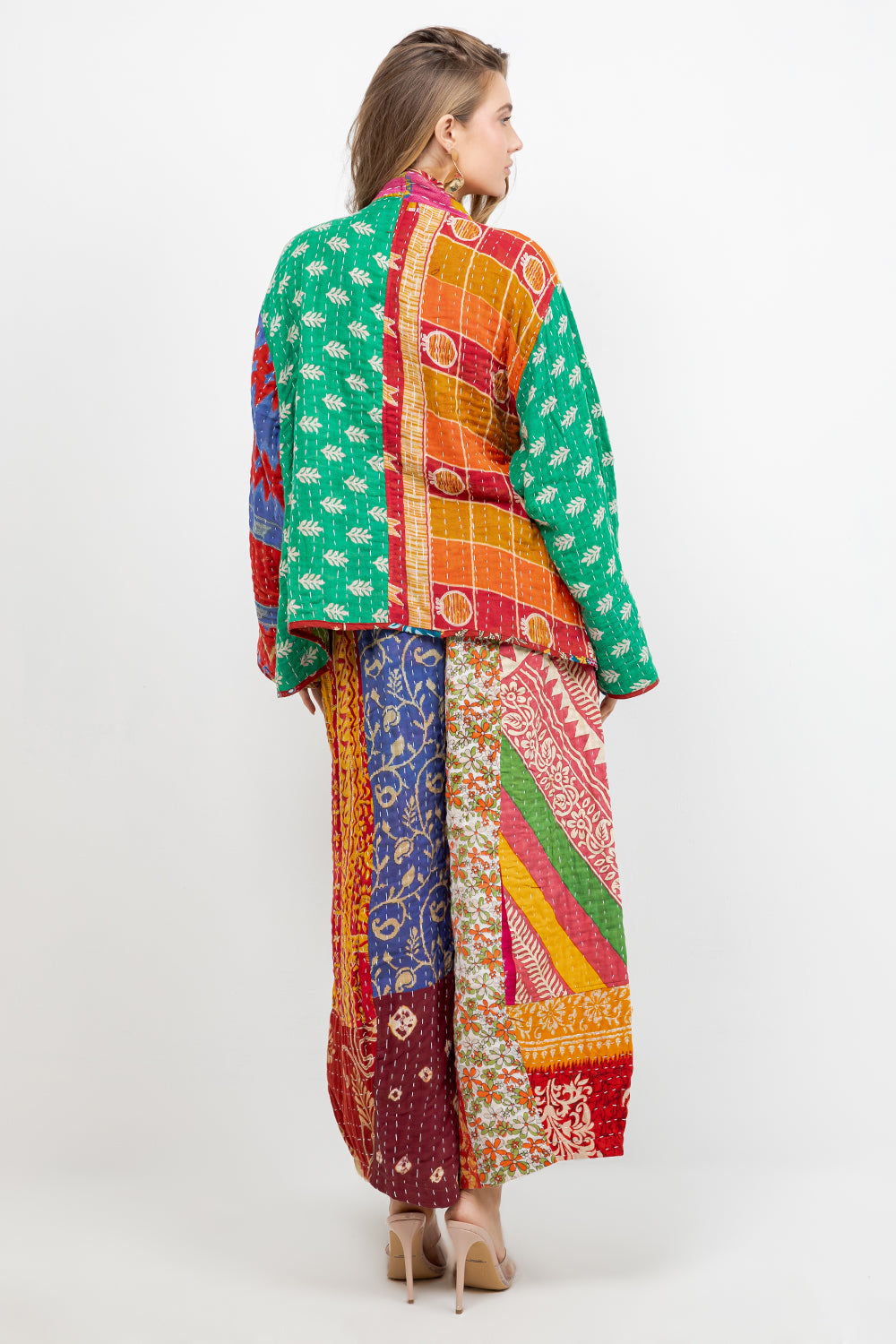 Sterling Kantha Reversible Jacket #6179 O/S