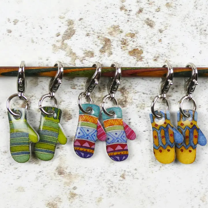 Emma Ball Crochet Markers in Tin - Mittens