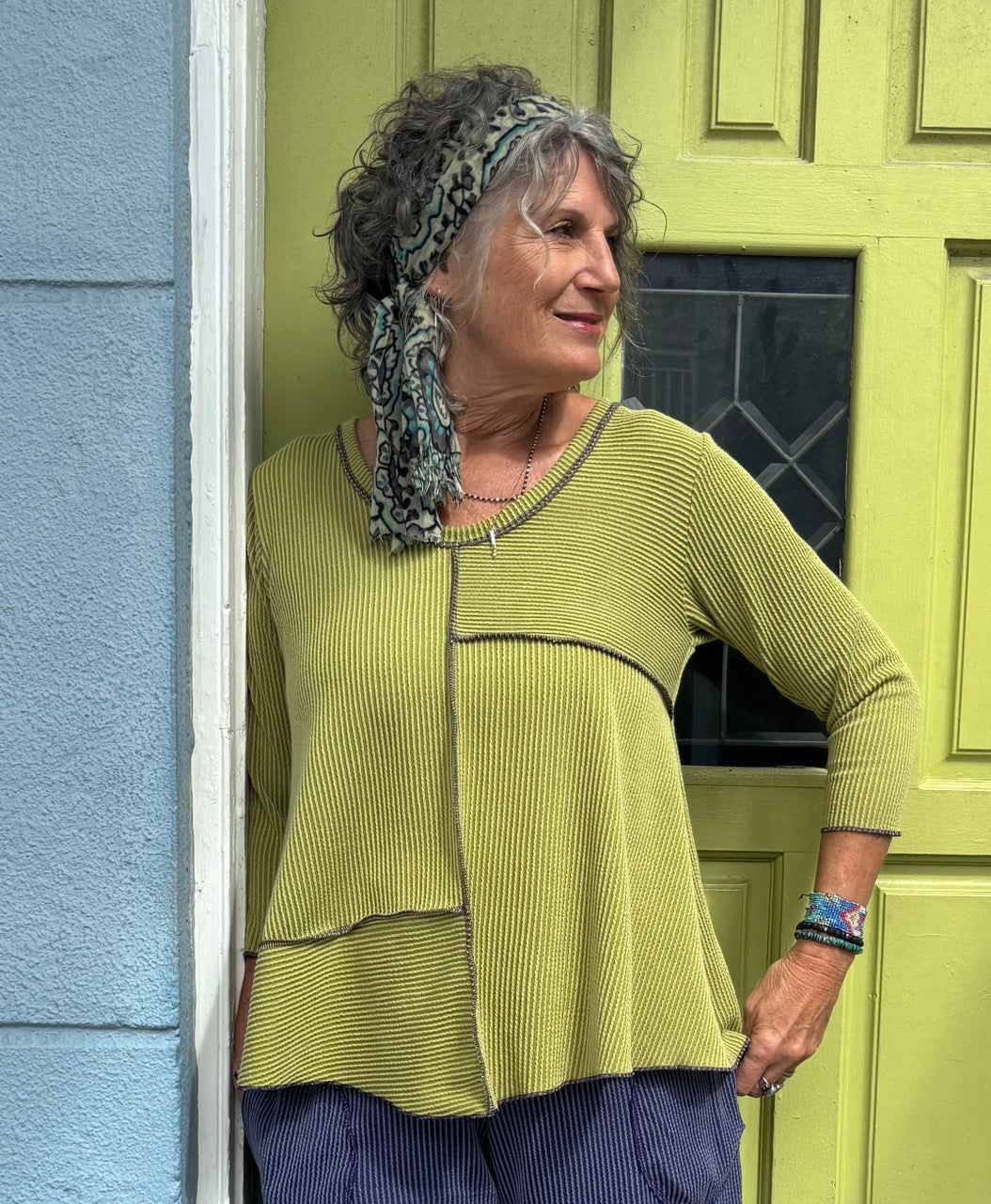 Hand Jive Inside Out Contrast Top