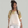 Bella Amore White Silk Top