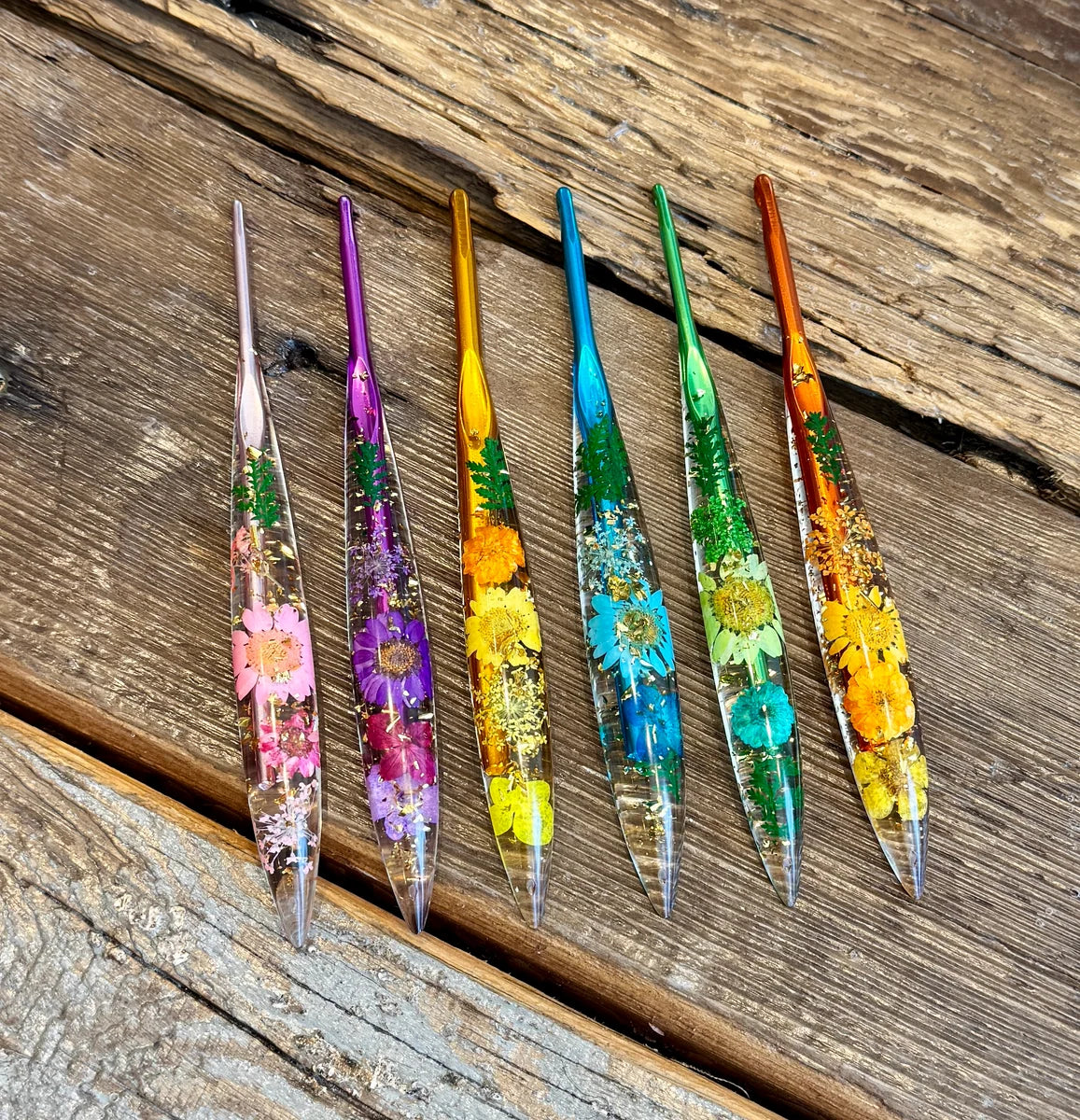Coley Floral Crochet Hooks