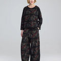 Luukaa 25K202 Smoky Print Fiona Voluminous Balloon Pant