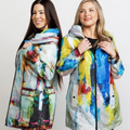 Ubu Short Rev Travel Coat 4001PP Love Stk/Heat Night