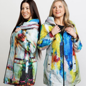 Ubu Short Rev Travel Coat 4001PP Love Stk/Heat Night