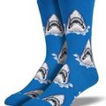 Socksmith Men's Shark Attack Blue AM