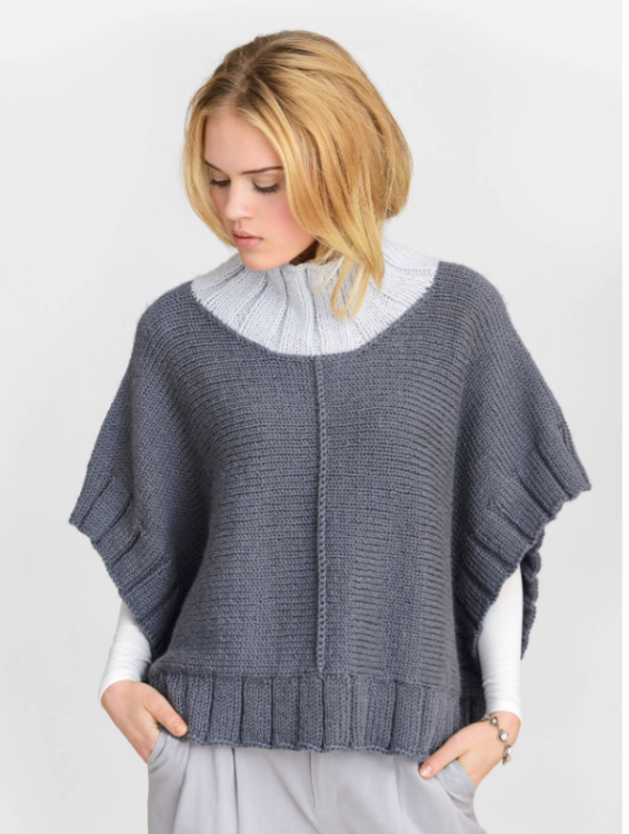 Blue Sky Fibers Two Harbors Poncho Pattern