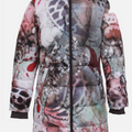 UBU High Low Puffer 3218P Paisley Charm