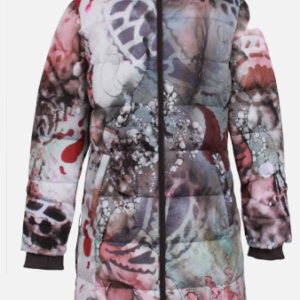 UBU High Low Puffer 3218P Paisley Charm