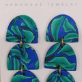 Noble Fawn Cobalt Dome Earrings #1