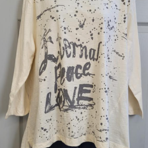 Paper Lace Vintage Peace Tee Cream O/S