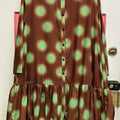 Vanite Couture Coat Dress Copper W Mint Dots