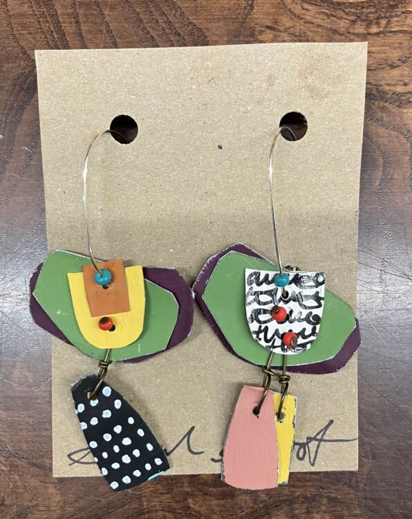 Sarah Shoot Earrings Unmatched Earthy Tones