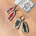 Saeide Art Craft Earrings - Red Fish