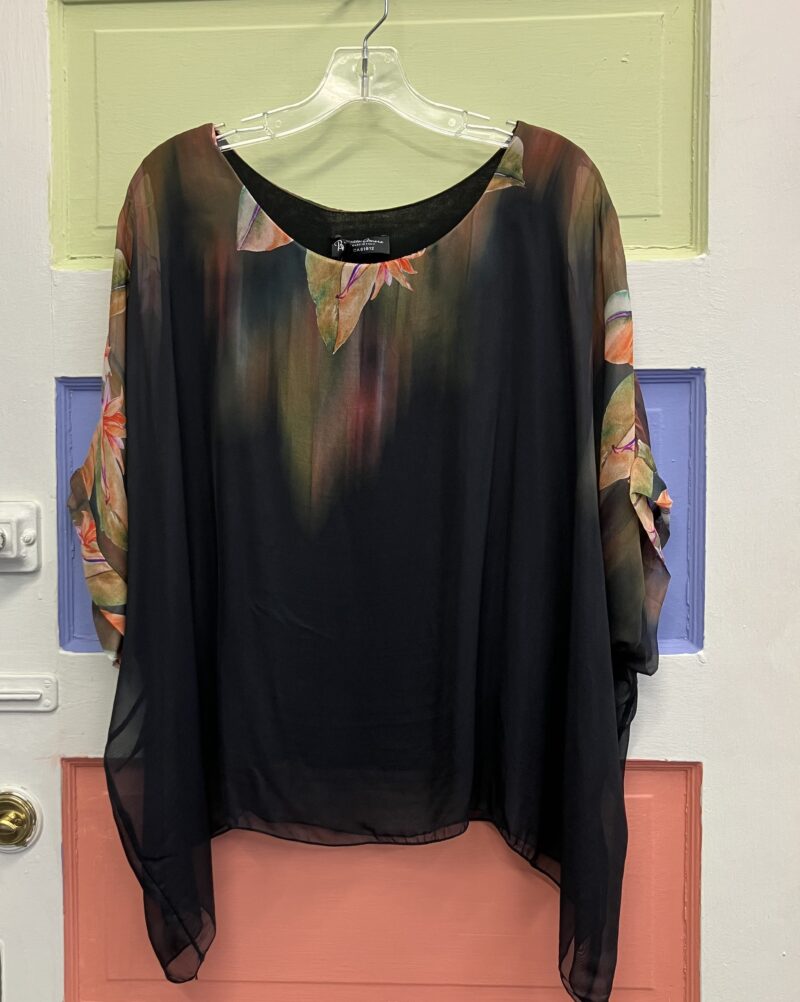 Bella Amore Black Silk Top