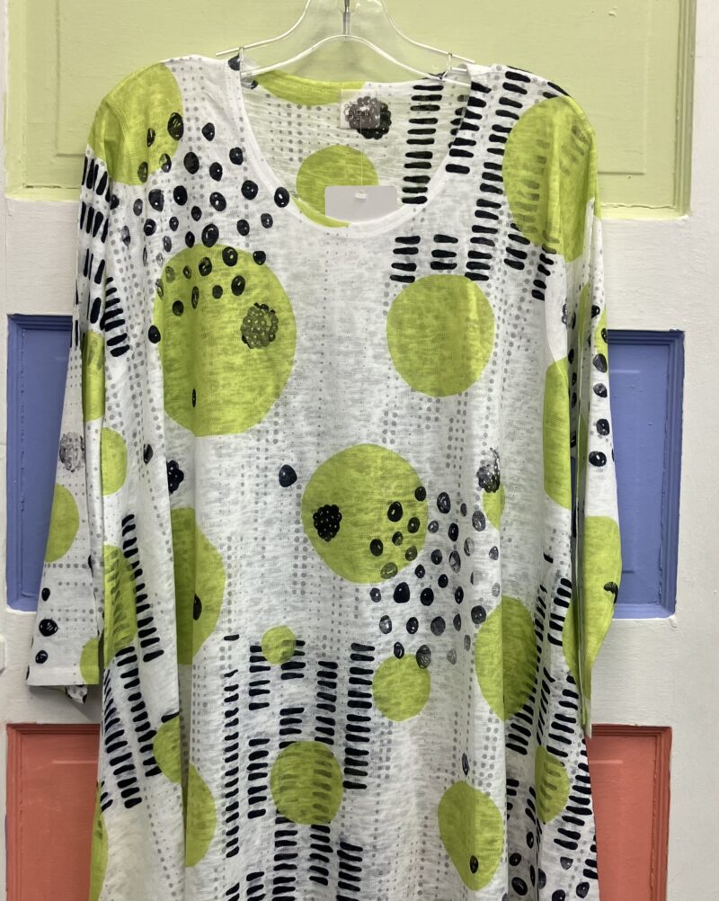 Et'Lois Lowa L/S Tunic 1080 Lime/Black/White