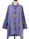 Mona Lisa Swing Jkt Wheels Print Purple