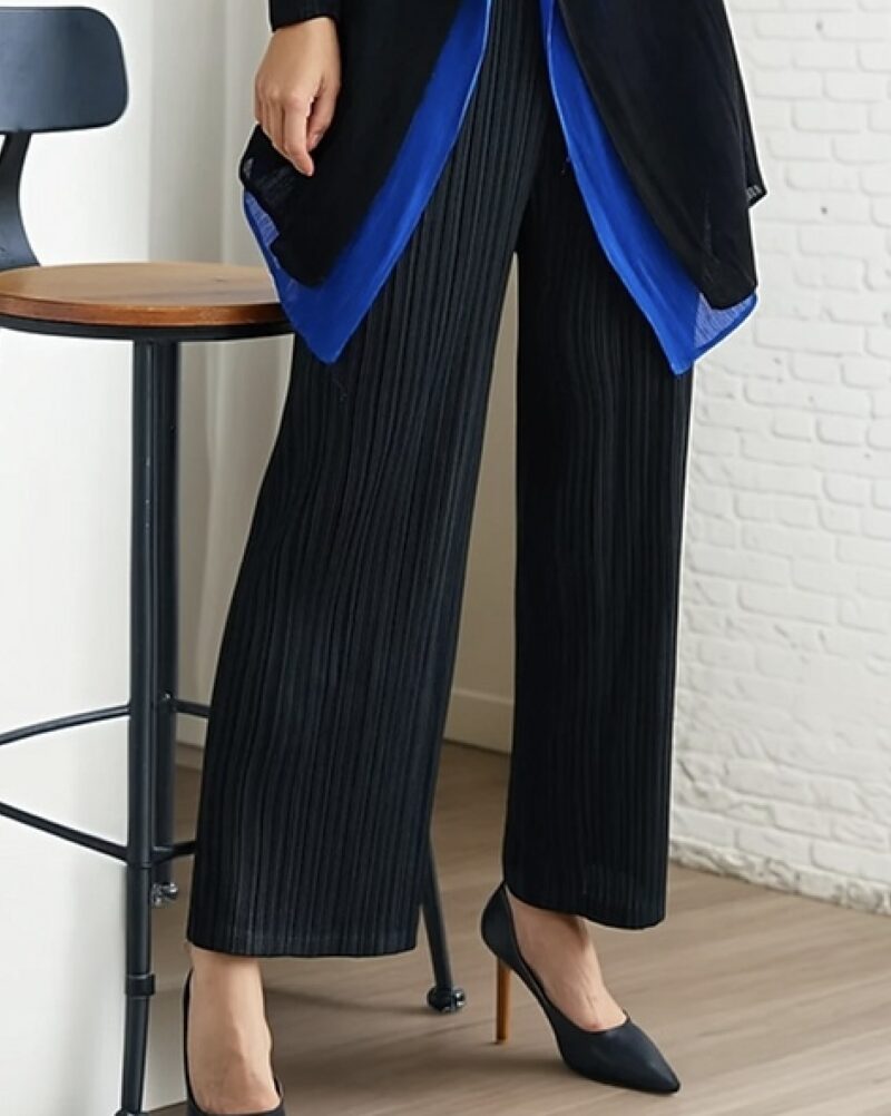 Vanite Couture Skinny Pleated Pant