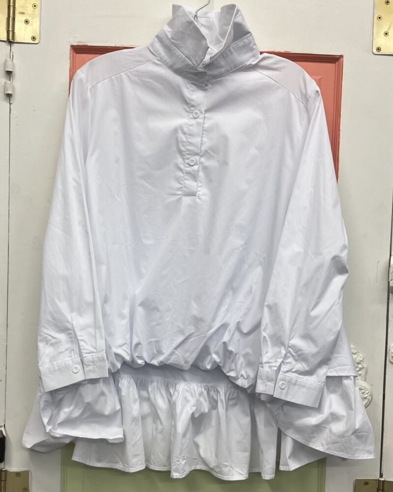 Vanite Couture Blouson Shirt White