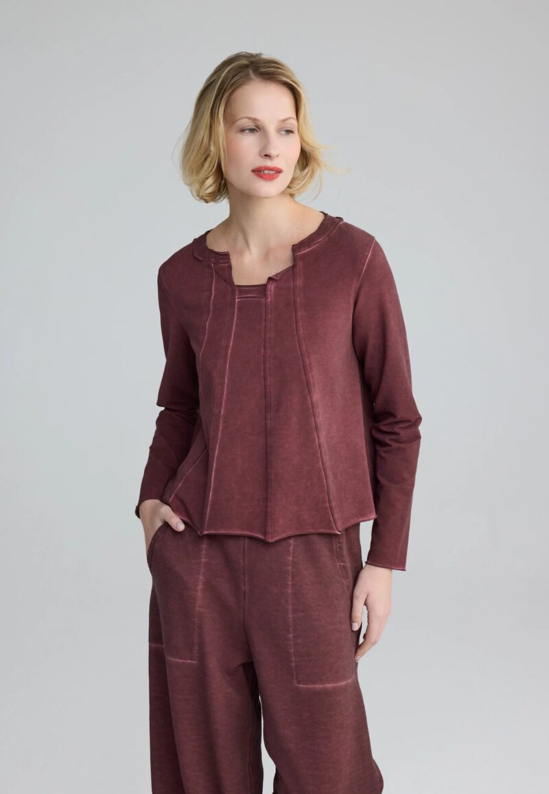 Luukaa Washed Square Notch Top 25K118