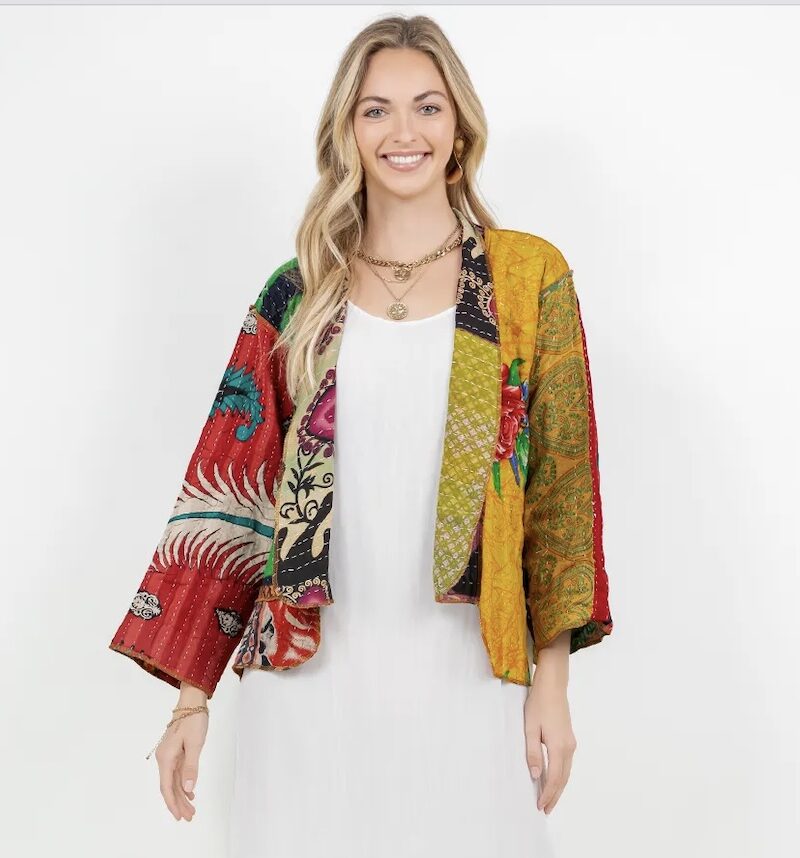 Sterling Styles 6101 Patchwork Jacket O/S