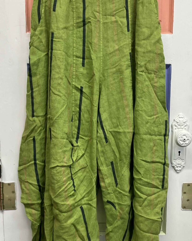 Transparente Stripe Baggy Pant 6484S Kiwi