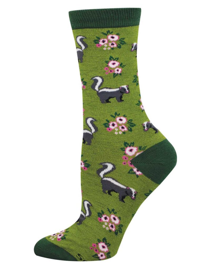 Socksmith Bamboo Love You Stinky Green Heather
