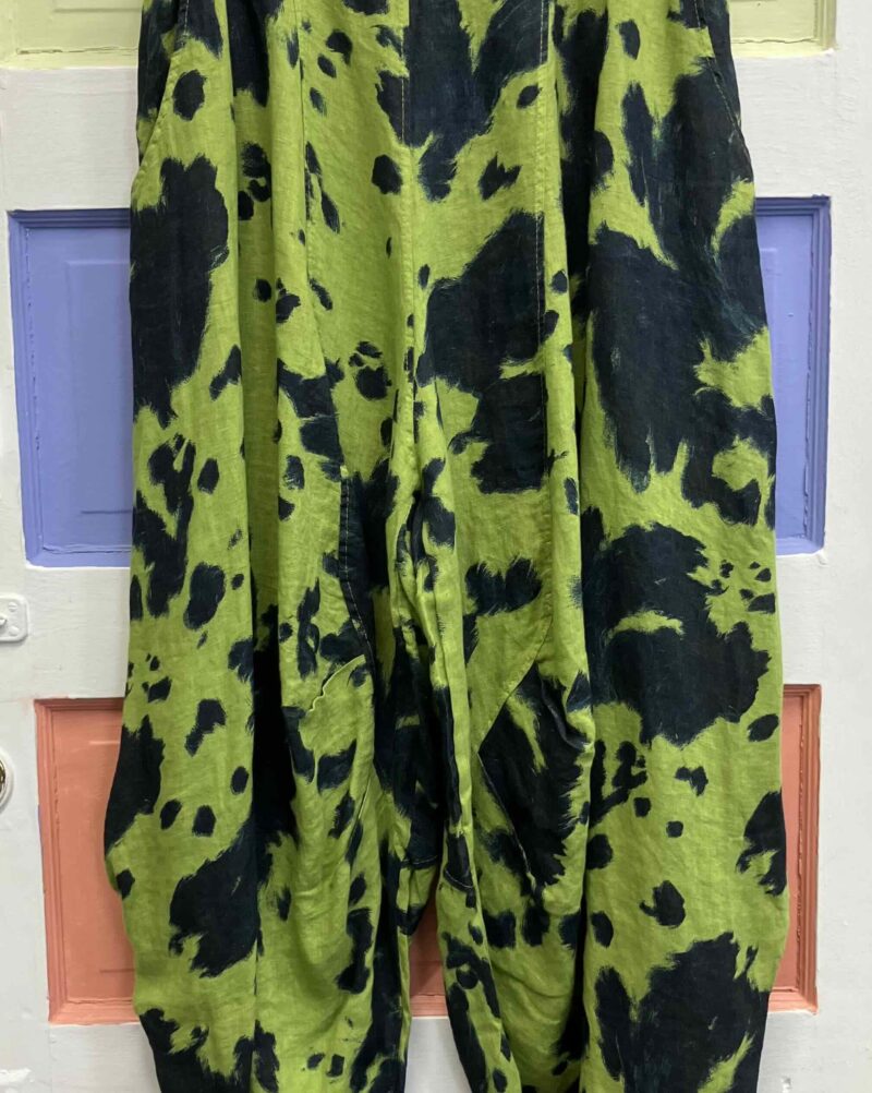 Transparente 6484T Tie-dye Baggy Pants Kiwi
